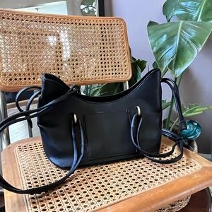 Black Anthropologie Willa Tote Shoulder Bag